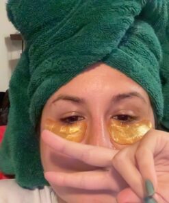 DERMORA Golden Glow Under Eye Patches (20 Pairs Eye Gels) - Rejuvenating Treatment for Dark Circles, Puffy Eyes, Refreshing, Revitalizing, Travel, Wrinkles 20 Count (Pack of 1) 29 61d555JcHuL