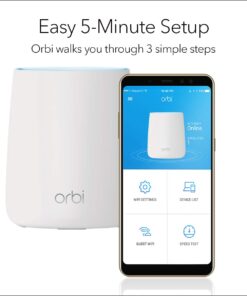 NETGEAR Orbi Tri-Band Whole Home Mesh WiFi System with 2.2Gbps Speed (RBK23) - Discontinued by Manufacturer 30 61d5AvCzr5L