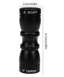 SelfTek 1Pc Snooker and Pool Cues Tips Bowtie 3 in 1 Tip Tool with Tapper Scuff and a Tips Pick… black 13 61d6cTml6vL