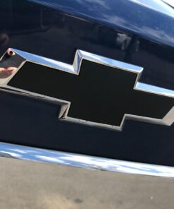 VViViD Auto Emblem Vinyl Wrap, Matte Black, Compatible with Chevy Bowtie Logo 11.8 Inches x 4 Inches Sheets (x2) 2 rolls (11.8" x 4") 38 61d7GUv6Z L