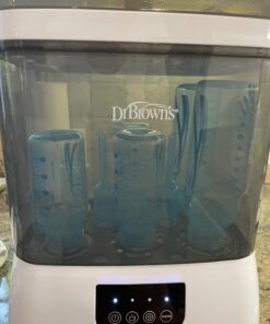 Dr. Brown's All-in-One Sterilizer and Dryer for Baby Bottles, Parts & Other Newborn Essentials Sterilizer & Dryer 1 Count (Pack of 1) 65 61d7lWnQIOL 1