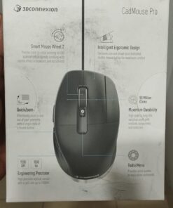 Alternative view of 3DConnexion CadMouse Pro Mouse - Optical - Cable - 7 Button(s) - Black