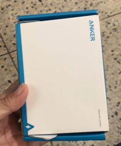 Anker Extension Cord,Mini Power Strip with USB Ports ,2 Outlets and 2 USB-A Ports, Flat Plug, 5 ft Extension Cord, Safety System for Travel, Desk, and Home Office, TUV Listed White-Round Extension Cord 51 61d8DR1B7TL