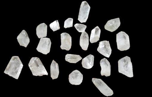 JIC Gem 1 Lb Natural Clear Quartz Crystals Points Bulk Stones and Crystals High Energy Raw White Quartz Crystals Healing Rough Stones Natural Quartz Cluster with Box 1LB