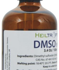 Low odor DMSO - Dimethyl sulfoxide liquid 3.4 Oz - 100 ml | Pharmaceutical grade ingredient | High purity | Heiltropfen® 20 61dAyBOLhiL