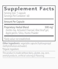 G.I. Detox+ Gentle Binder by Biocidin - Gut Health Intestinal Cleanse with Charcoal, Zeolite & Aloe - Assists in Toxin & Biofilm Removal, May Reduce Bloating & Gas (60 GI Detox Capsules) 16 61dBQDhq9VL