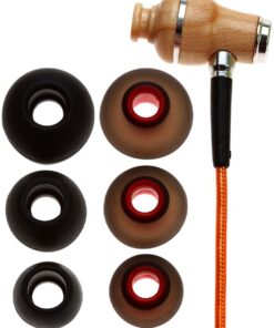 Symphonized NRG 2.0 Wood Earbuds Wired, in Ear Headphones with Microphone for Computer & Laptop, Noise Isolating Earphones for Cell Phone, Ear Buds with Booming Bass (Orange) Orange 17 61dCIAzngVL