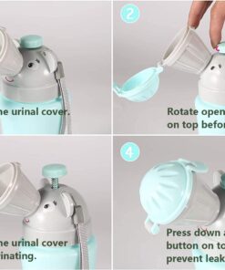 ONEDONE Portable Potty Baby Child Potty Urinal Emergency Toilet for Camping Car Travel and Kid Potty Pee Training (Blue) Boy-Blue 16 61dCSJ7EgGL