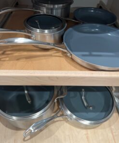 ZWILLING Spirit 3-ply 10-pc Stainless Steel Ceramic Nonstick Pots and Pans Set, Dutch Oven, Fry Pan 10-pc Ceramic 28 61dCZXaZzzL