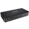 USB C Laptop Docking Station, 15 in 1 Triple Display Multiport Adapter with 3 Monitors Dock Compatible for Macbook/Dell/HP/Lenovo Laptops (Dual DP, HDMI, VGA, USB C/A, RJ45, SD/TF, Mic/Audio, PD)Black 15 IN 1 Black 2 61dD4PXgD1L