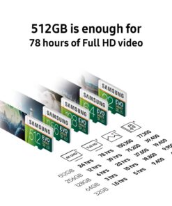 SAMSUNG (MB-ME32GA/AM) 32GB 95MB/s (U1) microSDHC EVO Select Memory Card with Full-Size Adapter 1 Count (Pack of 1) 38 61dDXlFcT L