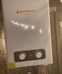 Tankless Water Heater, Camplux 1.58GPM Outdoor Propane Gas Water Heater with Portable Handle, White, 6L 27 61dEZ63sXcL