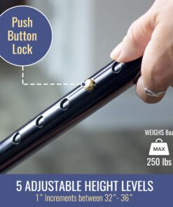 DMI Adjustable Folding Cane with Carrying Case Bronze 10 61dHGgF2hQL