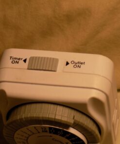 TN311 Heavy-Duty 24-Hour Indoor Mechanical Plug-in Timer - Efficient Control for 2 Devices, Customizable Scheduling - Timer for Lighting, Fans & Small Appliances 20 61dIf66JcBL