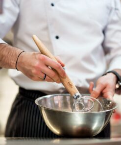 ORBLUE Premium Danish Dough Whisk - 2 Pack LARGE 13.5" Dutch Whisk with Stainless Steel Ring - Danish Whisk for Bread, Pastry or Pizza Dough - Baking Tool Alternative to a Blender, Mixer or Hook Rubberwood 2 Pack Rubberwood 22 61dJFq9gLyL