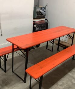 Outsunny 6' Portable Picnic Table and Bench Set, Outdoor Wooden Folding Camping Dining Table Set for Patio Garden Outdoor Activities 27 61dLzbmwROL 1