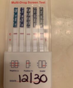 UTest -O-Meter 5 Level THC Home Drug Test | Marijuana Urine Test Kit | Highly Sensitive Testing Strips with Instant Results | 5 Panel Tests 15 ng/mL, 50 ng/mL, 100, 200, & 300 ng/mL (4-Pack) 33 61dNWzOcbbL