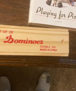 Premium Set of 28 Double Six Dominoes with Wood Case, Brown, 28 Piece (12-2408) 8 61dNdG9IL