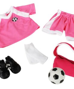 Dress Along Dolly 6pc Soccer Uniform 18" Doll Outfit w Soccer Ball- American Clothes & Accessories Set Includes Shorts, Shirt, Socks, Cleats, Sports Bag, & Ball- Perfect Holiday Girl Gift Set For Less 13 61dO4Vfb1nL