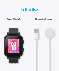 GABB Watch 3 Smart Watch for Kids - GPS Tracker, Safe Cell Phone, Talk/Text Ability, Parental Controls, No Social Media, SOS Button, Ages 6+, 30 Activation Fee Silver 20 61dO7TXoZML