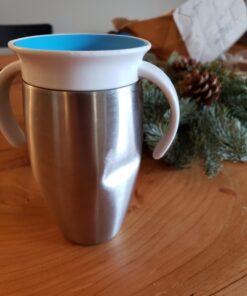 Munchkin® Miracle® 360 Toddler Sippy Cup, Spill Proof, 10 Ounce, Stainless Steel, Green 50 61dPrj4YfeL