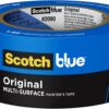 ScotchBlue Original Multi-Surface Painter's Tape, 1.88 Inches x 60 Yards, 1 Roll, Blue, Paint Tape Protects Surfaces and Removes Easily, Multi-Surface Painting Tape for Indoor and Outdoor Use 8 61dQjHDDp3L