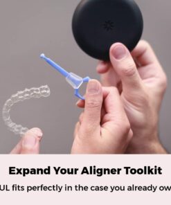 PUL Clear Aligner Removal Tool Compatible with Invisalign Removable Braces & Trays, Retainers, Dentures and Aligners - Hygienic Oral Care Accessory, Personal Orthodontic Supplies - Orange (Pack of 1) 1 Pack 19 61dRs0R NeL