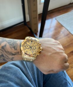 Invicta Men's Pro Diver Collection Chronograph Watch 48 mm Gold 33 61dTG3YF 3L