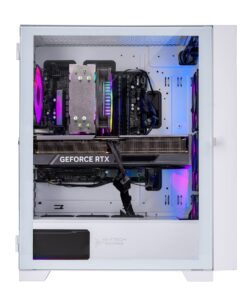 Skytech Gaming Shiva Gaming PC Desktop – AMD Ryzen 5 7600X 4.7 GHz, NVIDIA RTX 4060, 1TB NVME SSD, 32GB DDR5 RAM RGB, 600W Gold PSU, 11AC Wi-Fi, Windows 11 Home 64-bit,White 7600X | 4060 20 61dTKXmE0oL