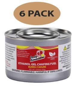 Alternative view of Round Chafing Dish Buffet Set with Fuel Water Pans + Food Pans (4 qt) + Frames + Lids + Fuel Holders + 6 Fuel Cans, 2 Full Warmer