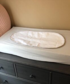 TILLYOU Changing Pad Cover Set in Soft Jersey Material - Fits 32"/34''x16" Contoured Pad for Babies,Peachy Pink & Lt Gray 2 Piece Assortment 2-pack Peachy Pink & Lt Gray 34 61dTa1CSZLL