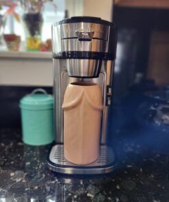 Hamilton Beach The Scoop Single Serve Coffee Maker & Fast Grounds Brewer, Brews in Minutes, 8-14oz. Cups, Stainless Steel 52 61dTeH 2Q7L