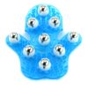 SAMYO Palm Shaped Massage Glove Body Massager with 9 360-degree-roller Metal Roller Ball Beauty Body Care (Blue) Blue 32 61dVb48wyDL