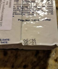 S.O.S. Rations Emergency 3600 Calorie Food Bar - 3 Day / 72 Hour Package with 5 Year Shelf Life Net wt. 1.60lbs (756g) 1 Pack 21 61dXDhJHdXL