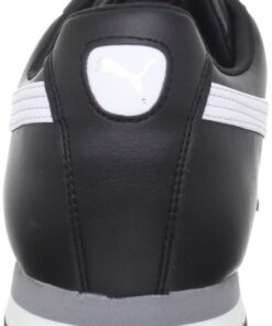 PUMA Men's Roma Sneaker 9.5 Black/White/Silver 16 61dXEyAqYRL
