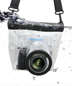 ZONMAN DSLR Camera Univeral Waterproof Underwater Housing Case Pouch Bag for Canon Nikon Sony Pentax Brand Digital SLR Cameras Transparent 30 61dXKBF9qL
