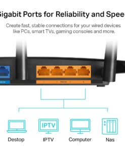 TP-Link AC1900 Smart WiFi Router (Archer A8) -High Speed MU-MIMO Wireless Router, Dual Band Router for Wireless Internet, Gigabit, Supports Guest WiFi AC1900 (Newer) 22 61dXSlkp1hL