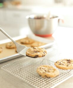 KITCHENATICS Small Quarter Sheet Cooling Rack for Cooking and Baking, Oven-Safe Stainless Steel Wire Rack, Baking Rack for Oven Cooking, Heavy Duty Cookie Cooling Rack fits Quarter Sheet Pan - 8.5x12 8.5" x 12" Quarter Sheet (SMALL) - 1 PC 30 61dXT7xiIPL