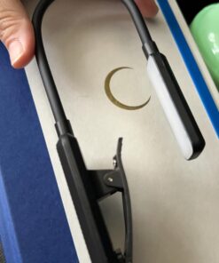 Gritin 9 LED Rechargeable Book Light for Reading in Bed - Eye Caring 3 Color Temperatures,Stepless Dimming Brightness,80 Hrs Runtime Small Lightweight Clip On Book Reading Light for Kids,Studying Black 48 61dYJP5LroL