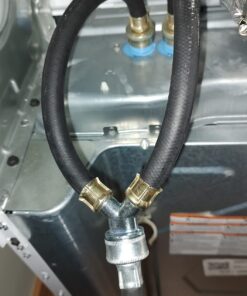 TT FLEX Rubber Washing Machine Y Mixer Hose Connector, 3/4" Fittings, 1 ft (12") Length Black 13 61dZg8o0 sL