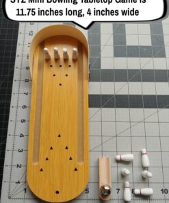 Table Top Mini Bowling Game Set-Tabletop Wooden Board Mini Arcade Desktop Tiny Bowling Shooting Alley Office Desk Stress Relief Gadgets Small Finger Toys Fun Gag Gifts for MenWomen Kids Teens Boys 19 61dZp3CijpL