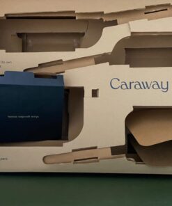 Caraway Nonstick Ceramic Cookware Set (12 Piece) Pots, Pans, Lids and Kitchen Storage - Non Toxic, PTFE & PFOA Free - Oven Safe & Compatible with All Stovetops (Gas, Electric & Induction) - Sage 62 61da1U9g6kL