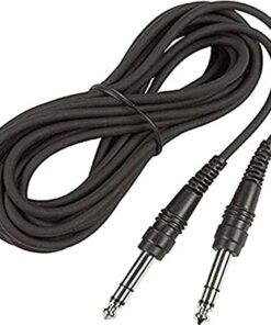Hosa CSS-115 1/4" TRS to 1/4" TRS Balanced Interconnect Cable, 15 Feet,Black 15 Foot (Pack of 1)