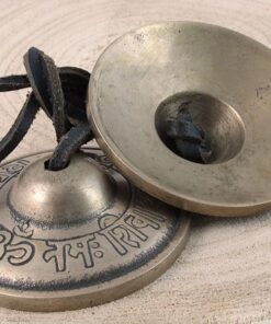 3” Tingsha Bell Cymbals Set - Om Nama Shivay Embossed Tibetan Chimes - Great for Yoga, Meditation, Spiritual, Mindfulness or Relaxation - Handmade in Nepal 15 61daMsX5zXL