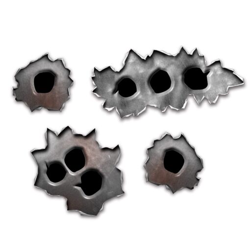 Beistle Bullet Holes Wall Decorations For 20's Theme, Western Party Supplies, Crime Scene Investigation 1 piece