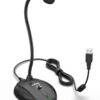 Fifine USB Computer Microphone, Plug &Play Desktop Condenser PC Laptop Mic,Mute Button with LED Indicator, Compatible with Windows/Mac, Ideal for YouTube,Zoom,Recording,Twitch Games(K054) Flexible gooseneck