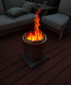 Solo Stove Ranger with Stand Portable Outdoor Fire Pit Stainless Steel Firepot for Wood Burning and Low Smoke Great Fire Pits for Outside | 15x12.5 Inch Outside Fire Pit w/o Removable Ash Pan & Base Plate 31 61de51c3ZfL