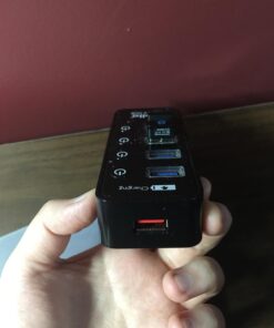 USB 3.0 Hub, atolla 4 Ports Super Speed USB 3 Hub Splitter with On Off Switch with 1 USB Charging Port (Cable Length 2 Feet, No AC Adapter) (4-Port hub) 33 61deSq7x4IL