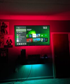 PANGTON VILLA Led Strip Lights 6.56ft for 40-60in TV, USB LED TV Backlight Kit with Remote - 16 Color 5050 LEDs Bias Lighting for HDTV 6.56 ft 54 61dg2t 3dsL