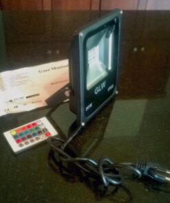 GLW 20W LED RGB Flood Light Waterproof IP65 Dimmable Color Changing 16 Colors 4 Modes Remote Control Garden Light Otdoor Light with US 3-Plug 46 61dgC6N6jcL